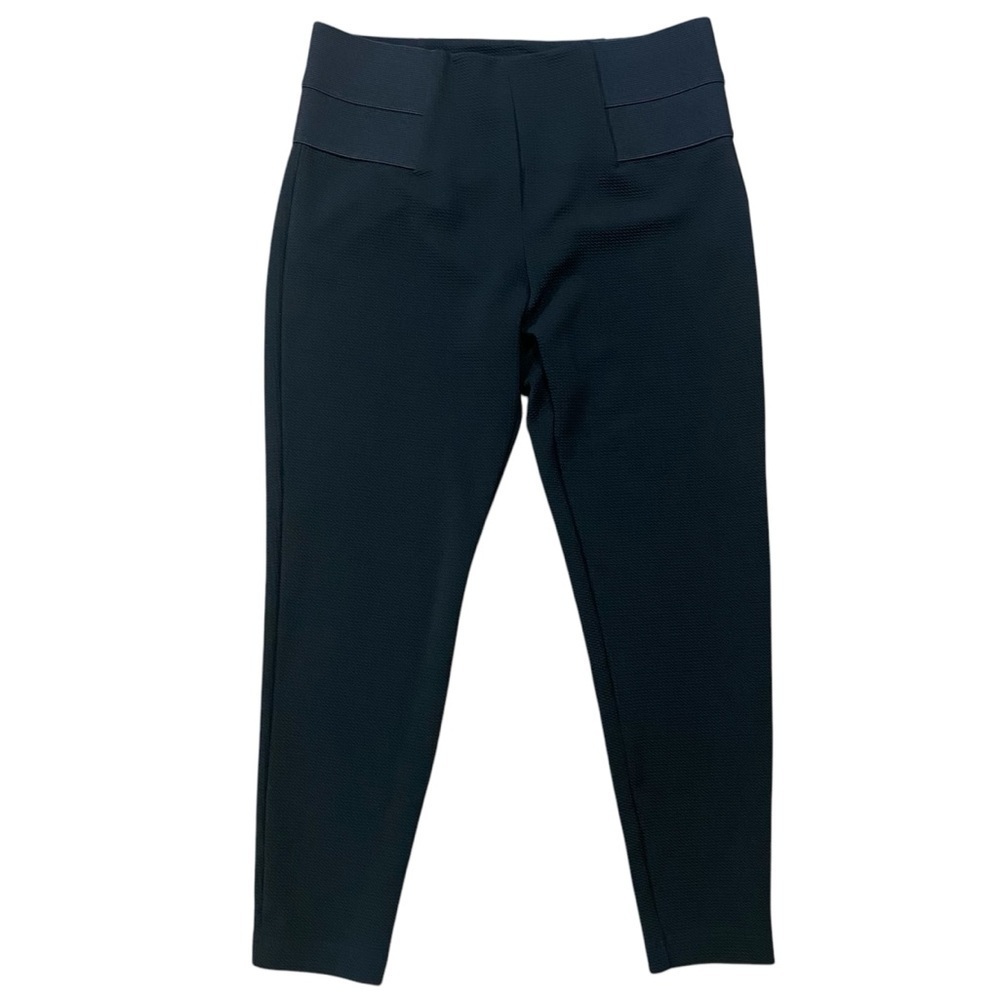 Estelle Black High Waisted Leggings Pants Size 1X Sporty Office Trendy Comfy